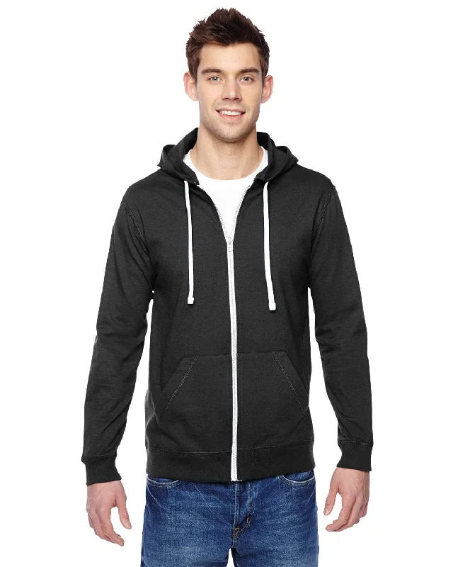 Weekend Savings Sensation Fruit of the Loom Sofspun 100% Cotton Full-Zip Hoodie | Black