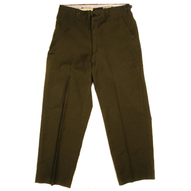 Markdown Madness VINTAGE US ARMY FIELD WOOL TROUSERS PANTS M-1951 M51 1953 KOREAN WAR SIZE MEDIUM REGULAR