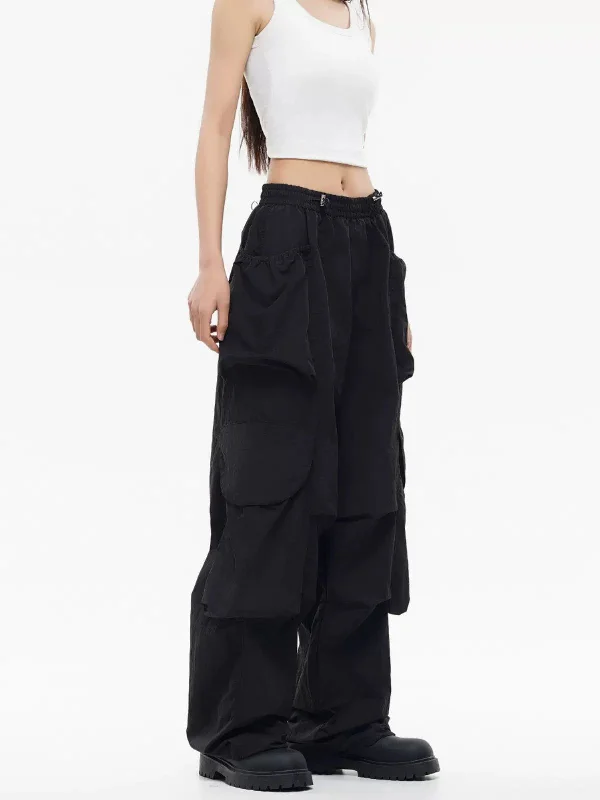 Make Your Weekend Count with Savings Drawstring Wide Pocket Pants