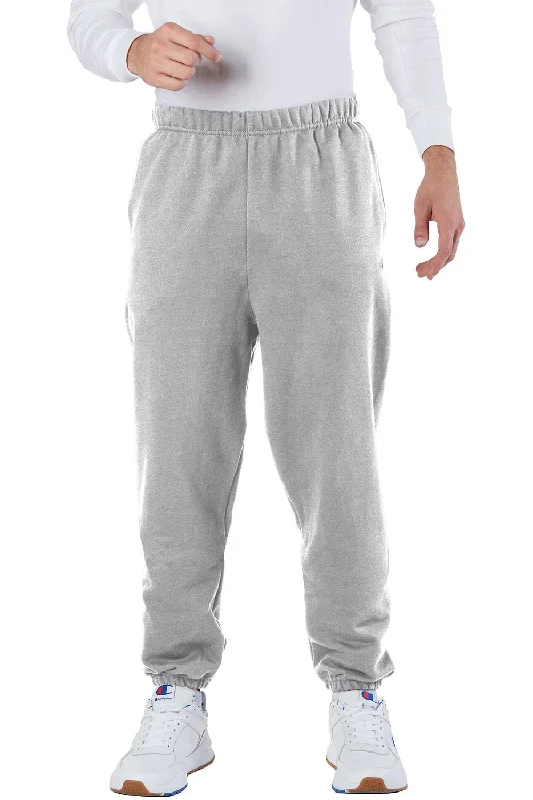 Great Deal Champion Mens Reverse Weave Fleece Sweatpants w/ Pockets - Oxford Grey