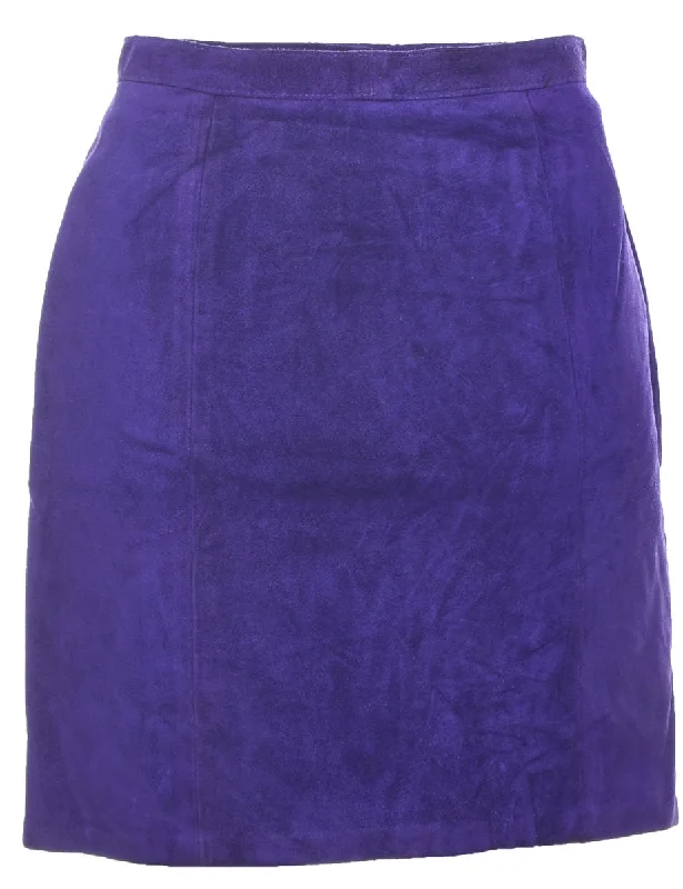 Stock Clearance Suede Pencil Skirt - XS