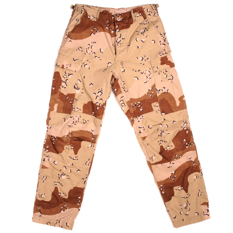 Anniversary Sale VINTAGE US ARMY COMBAT TROUSERS PANTS CHOCOLATE CHIP CAMO 1983 SIZE W31 L30