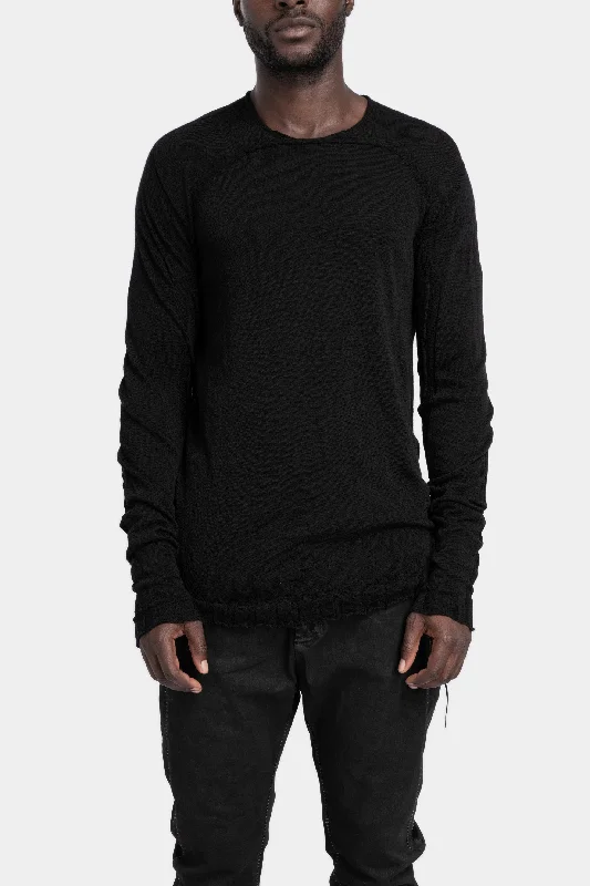 Overstock Sale Lightweight slub wool sweater