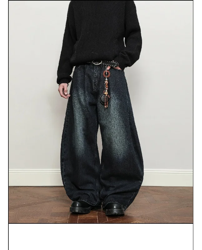 The Best Prices Faded Effect Baggy Fit Jeans