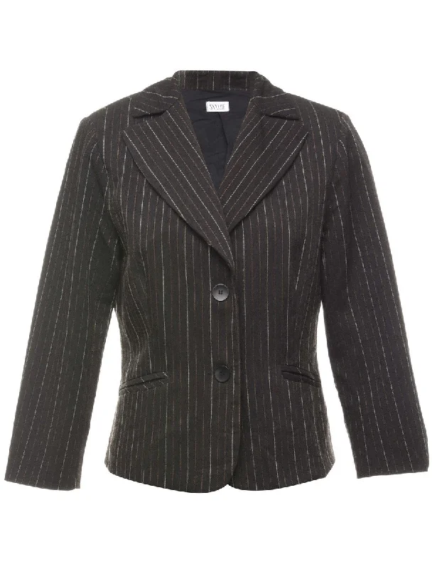 Weekend Savings Spectacular Striped Vintage Blazer - M