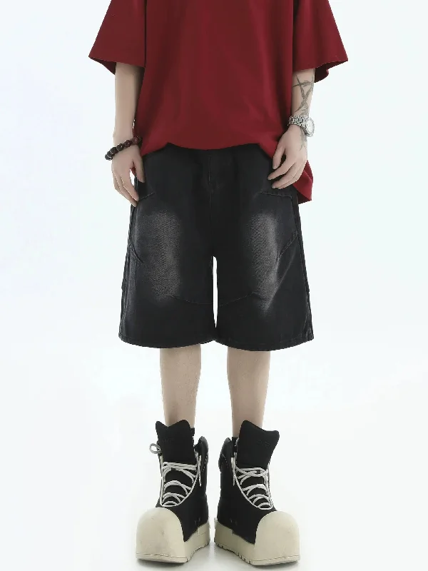 Price Rollback Slight Fade Denim Shorts