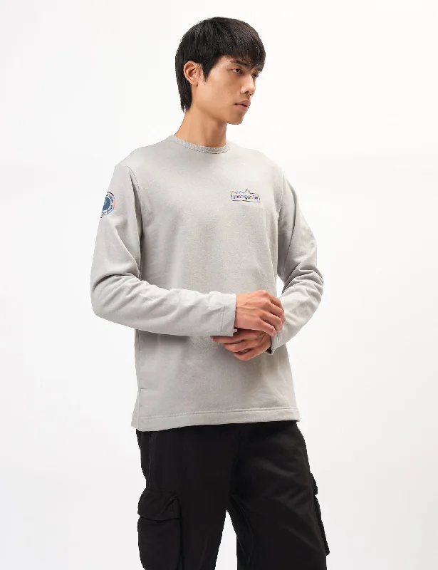 Savings Alert Patagonia Unity Fitz Wildrise Crew Sweatshirt - Salt Grey