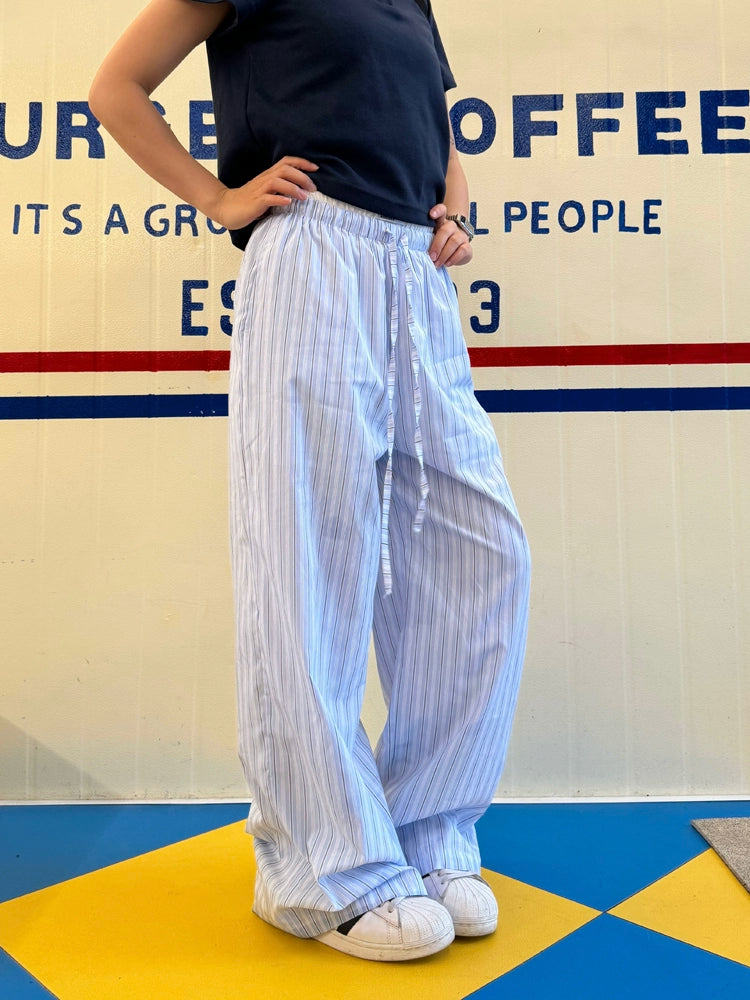 Flash Sale Drawstring Striped Casual Pants