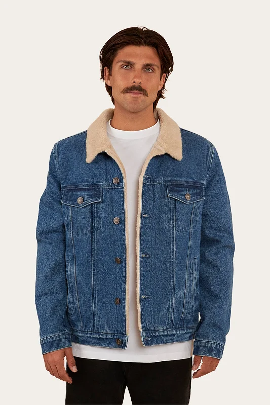 The Best Deal Milawa Mens Jacket - Mid Wash Blue