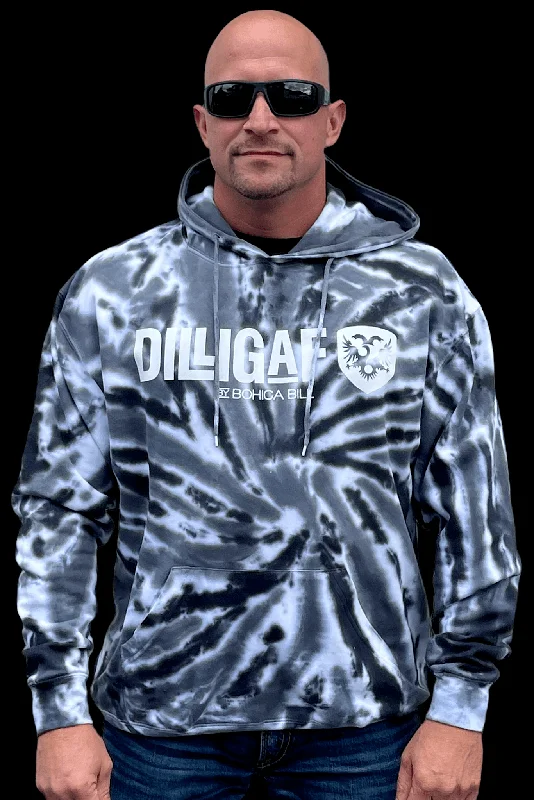 Exclusive Savings Bad Ass Black Tye Dye Pullover Hoodie