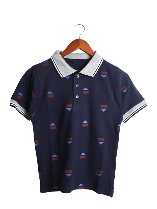 Final Sale HG Men's Polo T-Shirt Navy Blue