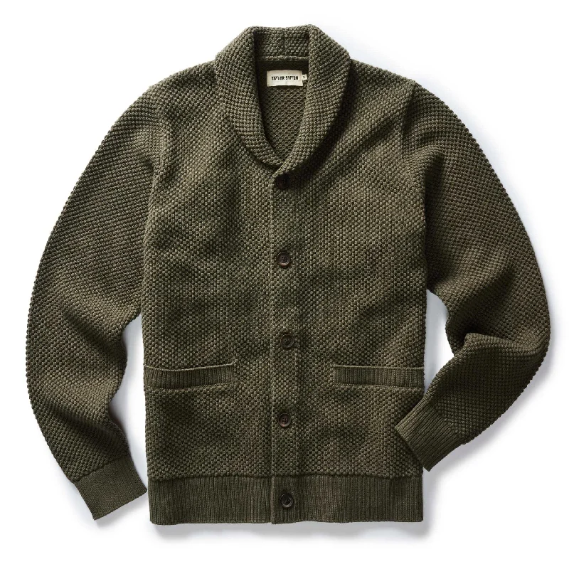 Weekend Specials to Delight The Crawford Sweater in Fatigue Olive