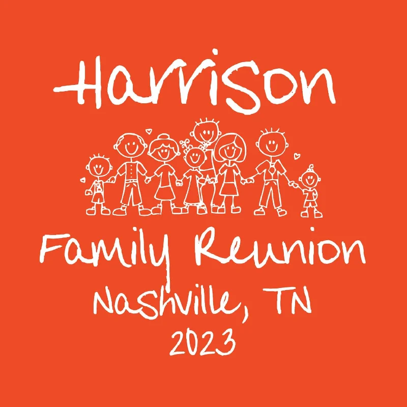 Seasonal Sale Big Crew Family Reunion T-Shirt Design R1-42