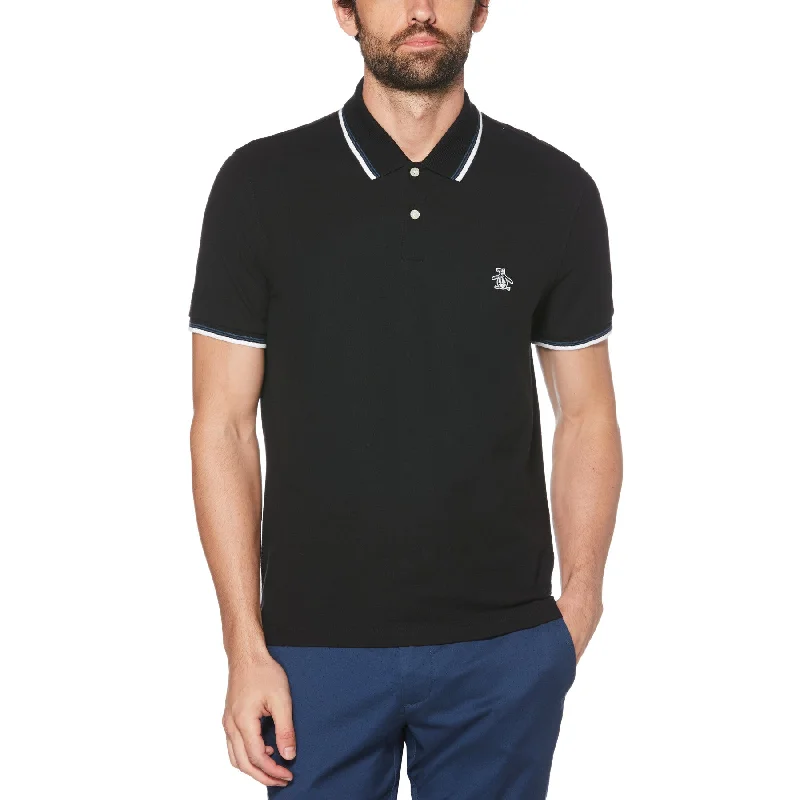 Special Discount Sticker Pete Poloshirt aus Bio-Baumwolle in True Black