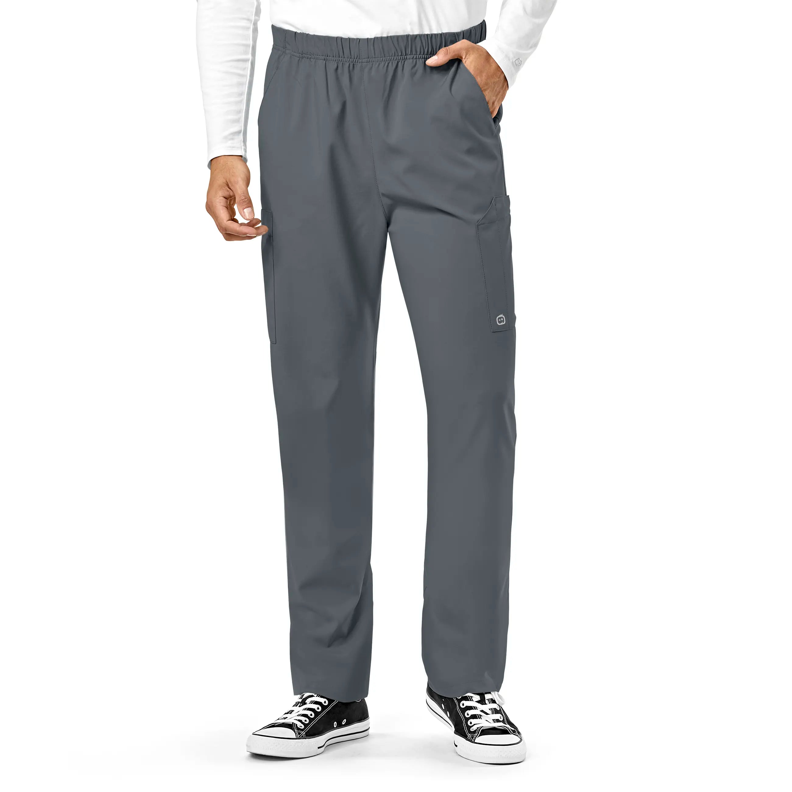 Friends and Family Sale Wink Unisex Multi-Cargo Scrub Pant - Pewter
