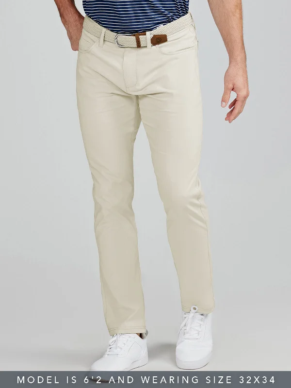 Weekend Bargains Await You Motion Pant Tailored Fit - Light Stone